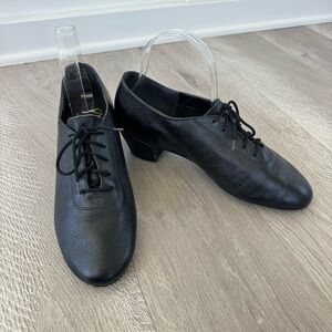 Freed of London Donnie & Gaynor Ballroom Dance Shoes Black Sz UK 6.5 or US 9